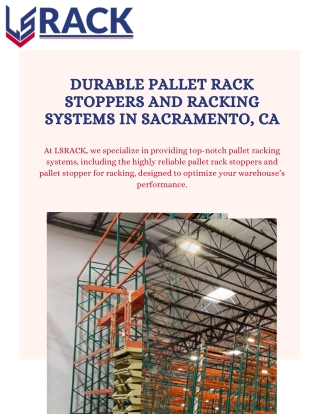 High-Quality Pallet Stopper for Racking in Sacramento CA