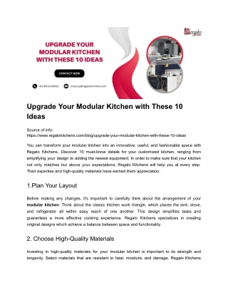 Upgrade Your Modular Kitchen with These 10 Ideas