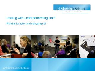 Dealing with underperforming staff