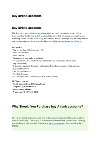 buy airbnb accounts