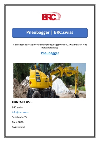 Pneubagger  BRC.swiss