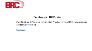 Pneubagger  BRC.swiss