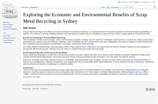 Exploring the Economic and Environmental Benefits of Scrap Metal Recycling in Sydney