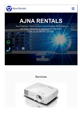 Projector & Screen OnFor Rent In Bangalore  Prices From ₹700