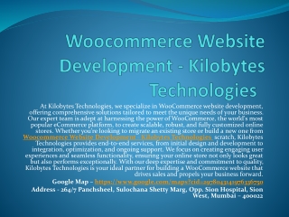 Hire Woocommerce Developers - Kilobytes Technologies