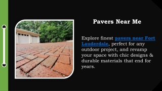 Pavers Near Me