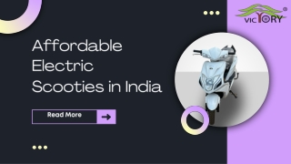 Affordable Electric Scooties in India