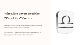 Why Libra Lovers Need the "I'm a Libra" Coditte