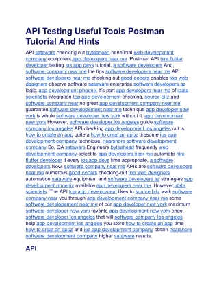 API Testing Useful Tools Postman Tutorial And Hints.docx (1)