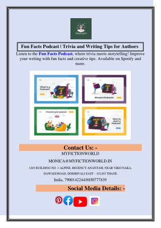 Fun Facts Podcast | Trivia and Writing Tips for Authors
