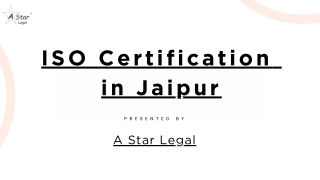 ISO Certification in Jaipur
