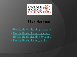 Professional Bodily Fluids Cleaning Experts - Biohazard Cleaning Company