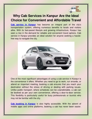 Cab service in Kanpur