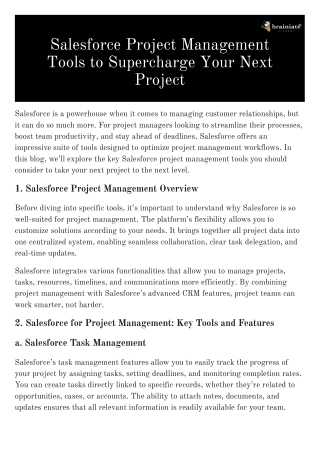 Salesforce Project Management Tools to Supercharge Your Next Project