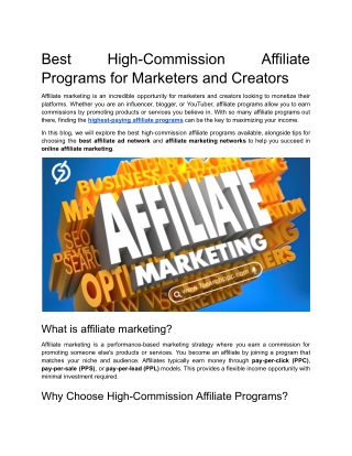Best High-Commission Affiliate Programs for Marketers and Creators (1)