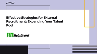 methods of external recruitment