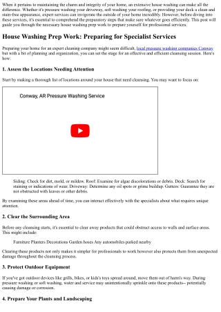 House Washing Prep Work: Preparing Yourself for Professional Services