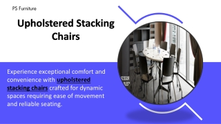 Upholstered Stacking Chairs