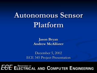 Autonomous Sensor Platform