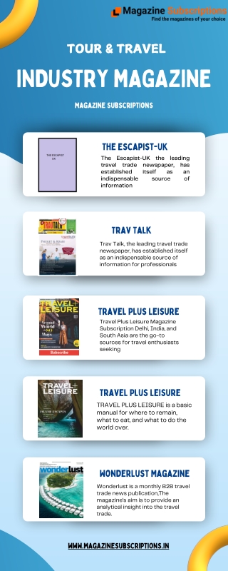 Tour and Travel Industry Magazine - Magazine Subscriptions