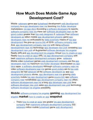 How Much Does Mobile Game App Development Cost (1)