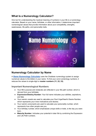 Name Numerology Explained Quick Tips for Beginners