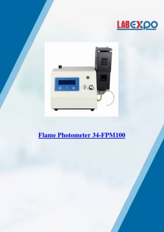 Flame Photometer 34-FPM100