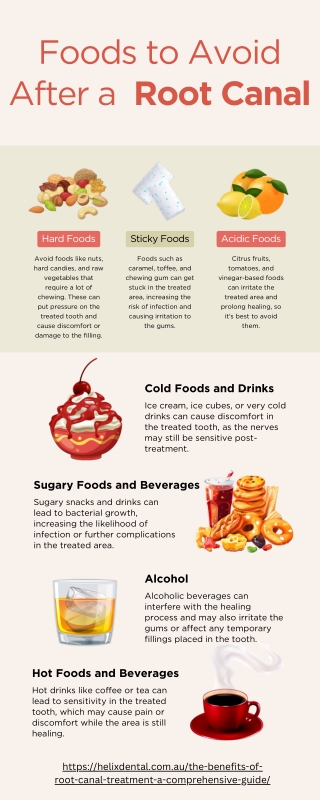 Foods to Avoid After a  Root Canal