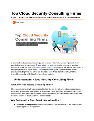 Top Cloud Security Consulting Firms_ Expert Cloud Data Security Solutions