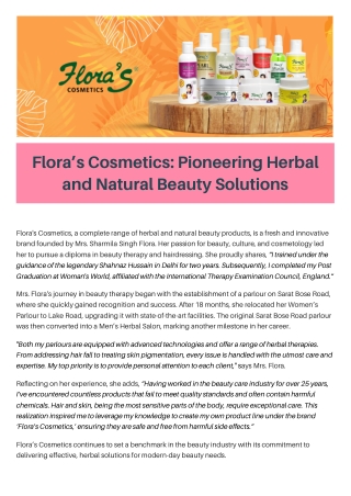Flora's Cosmetics