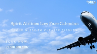 Spirit Airlines Low Fare Calendar