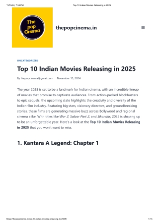 Top 10 Indian Movies Releasing in 2025