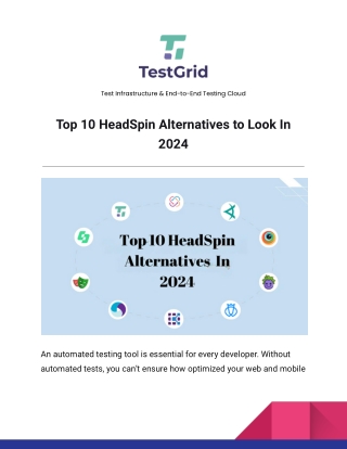 Top 10 HeadSpin Alternatives to Look In 2024