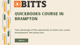 Are You Searching For Quickbooks course in brampton