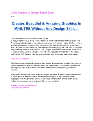 Click Designs & Design Made Easy