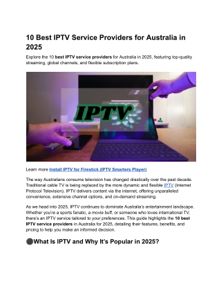 10 Best IPTV Service Providers for Australia in 2025 (1)
