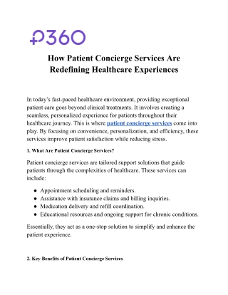 How Patient Concierge Services Are Redefining Healthcare Experiences