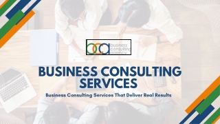 Business Consulting Services That Deliver Real Results