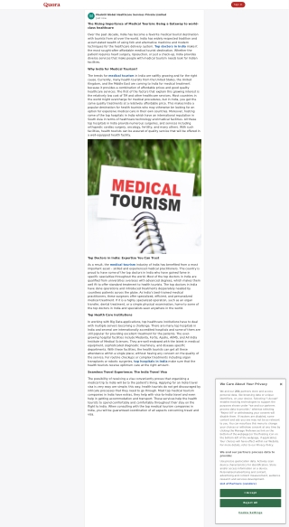 The Rising Importance of Medical Tourism
