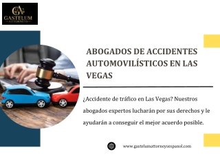 Abogados de accidentes automovilísticos en Las Vegas con los que puede contar: a