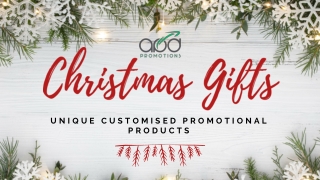 Unique Customised Promotional Products for the Christmas Gifts