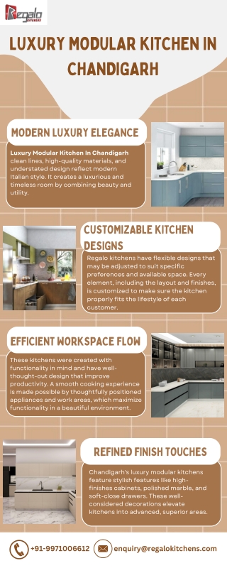 Luxury Modular Kitchen In Chandigarh
