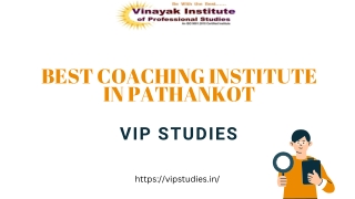 Best Coaching institute in Pathankot | VIP Studies