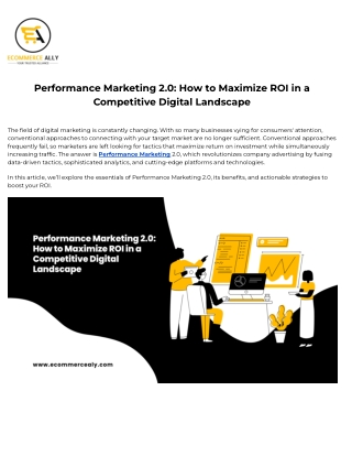 Performance Marketing 2.0_ How to Maximize ROI in a Competitive Digital Landscape