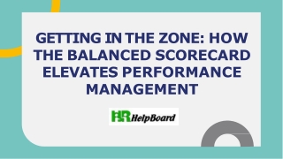 balanced scorecard in performance management