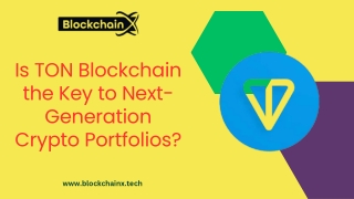 Is TON Blockchain the Key to Next-Generation Crypto Portfolios