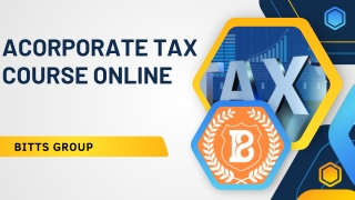 Are You Searching For Corporate Tax Course Online