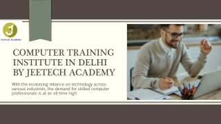 Computer Training Institute In Delhi