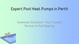 Expert Pool Heat Pumps in Perth