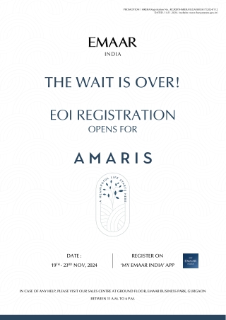 Emaar Amaris Titan Infraventures Call Now @8708266704